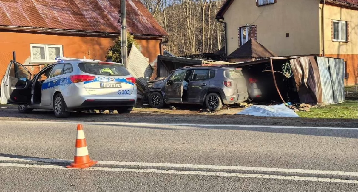 Ruch wahadłowy wprowadzony po kolizji w Palczy