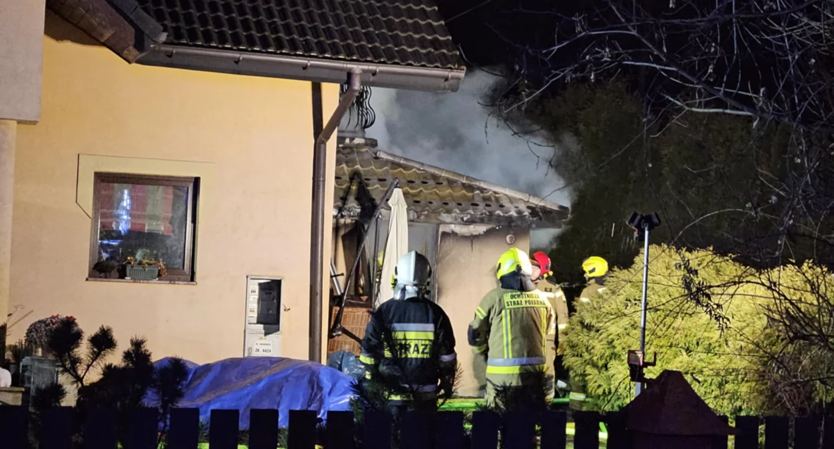 Pożar w Makowie Podhalańskim