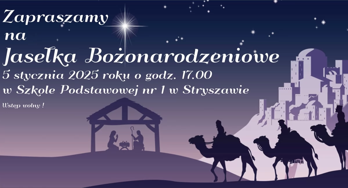 Zaproszenie na Jasełka Bożonarodzeniowe w Stryszawie