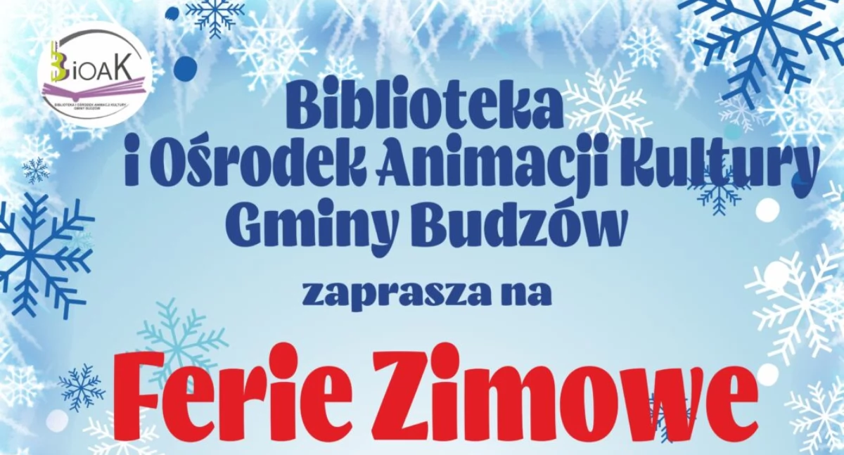 Biblioteka i Ośrodek Animacji Kultury Gminy Budzów mają bogaty program zajęć feryjnych 