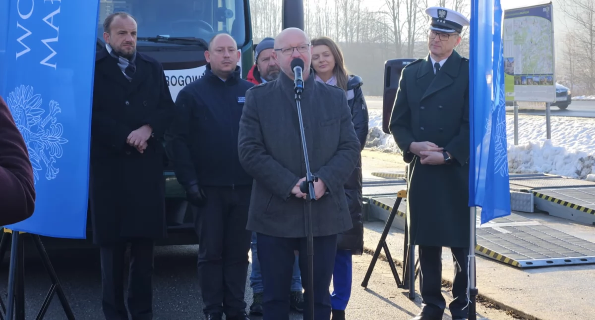 „Wzmożony ruch na drodze krajowej 28 w Zembrzycach odczuwamy podczas ferii