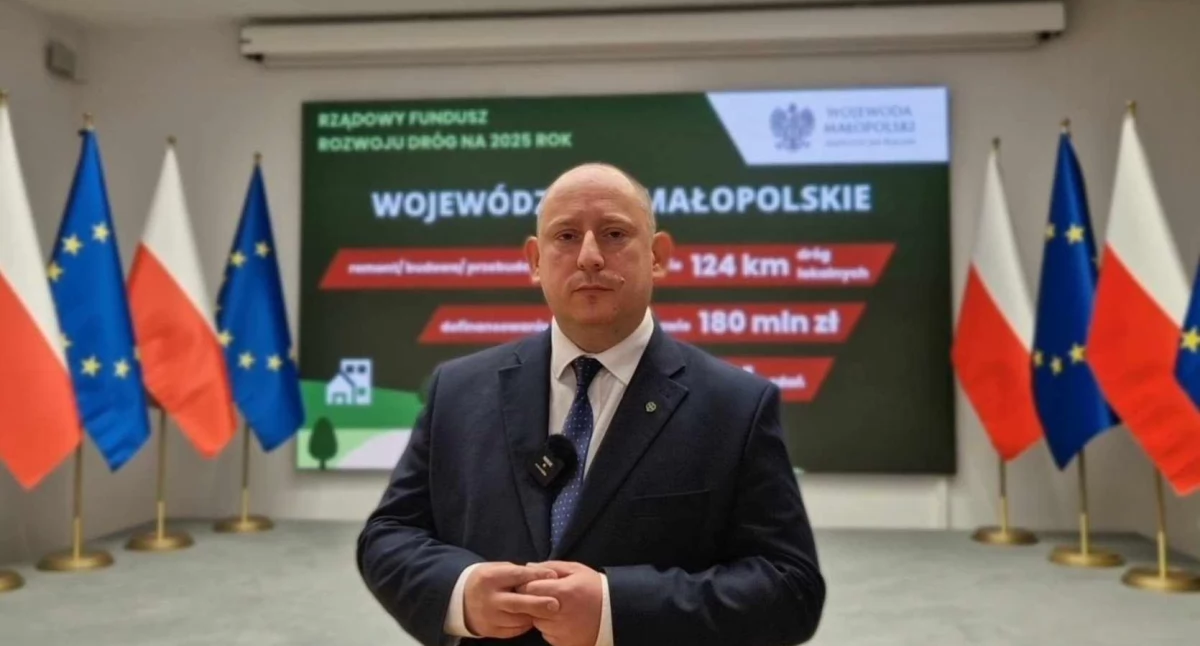 Blisko 180 mln zł z rządowego Funduszu Rozwoju Dróg dla Małopolski na 2025 rok