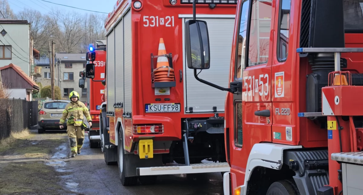 Interwencja strażaków w Zembrzycach 
