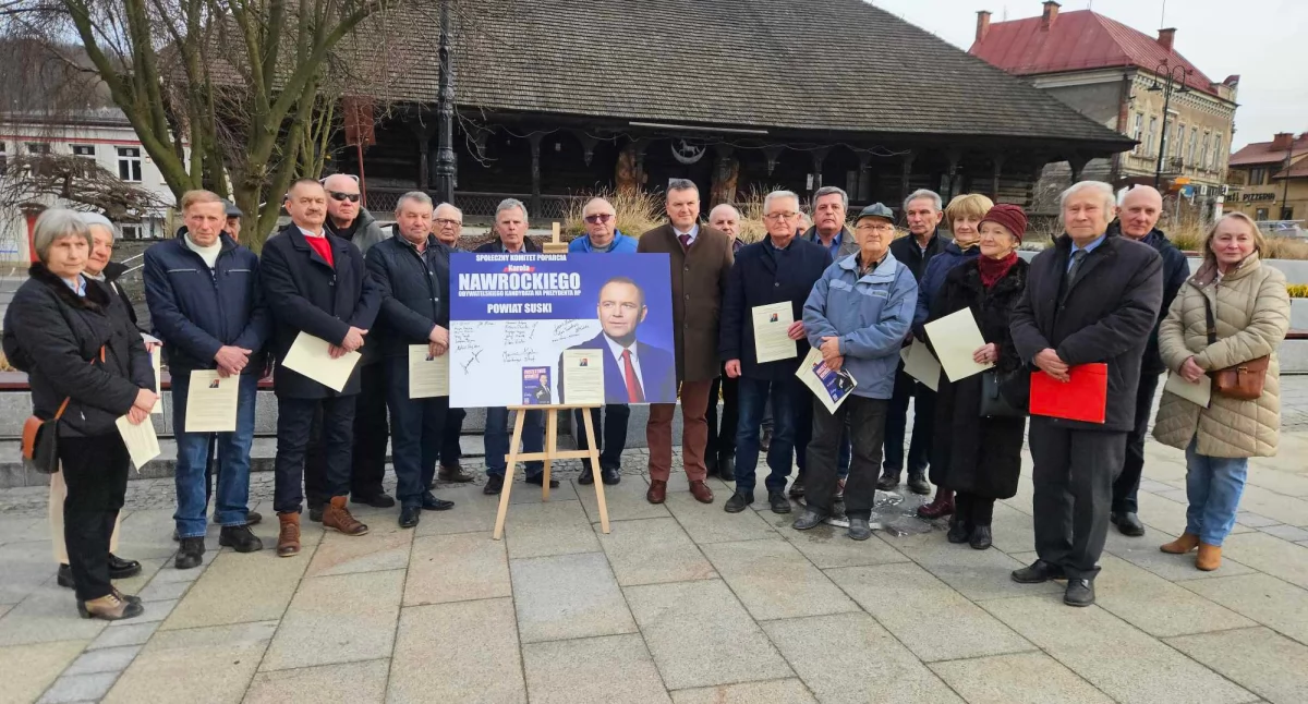 Inauguracja Społecznego Komitetu Poparcia dr. Karola Nawrockiego w Suchej Beskidzkiej (video)