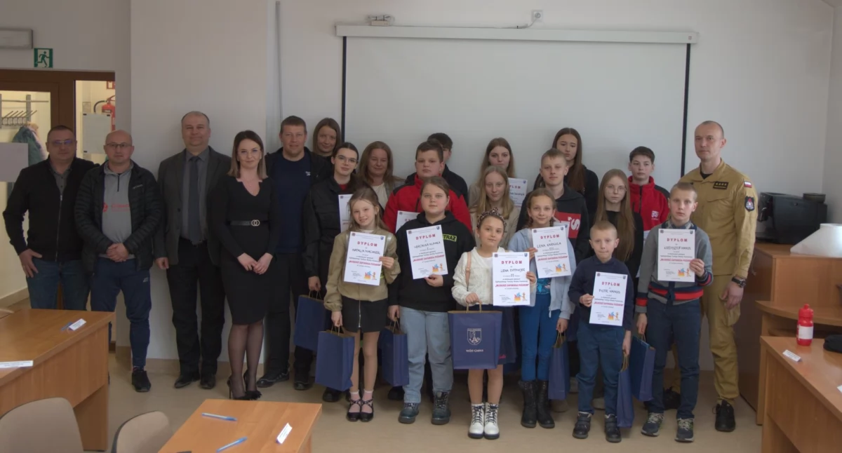 Gminne eliminacje Ogólnopolskiego Turnieju Wiedzy Pożarniczej w gminie Jordanów