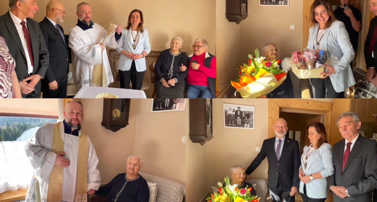 Setne urodziny Pani Stefanii Budzowskiej- jubileusz w Zawoi