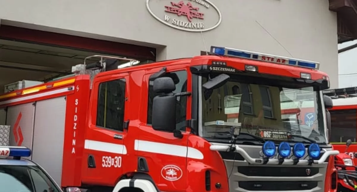 Strażacy interweniowali w Sidzinie 