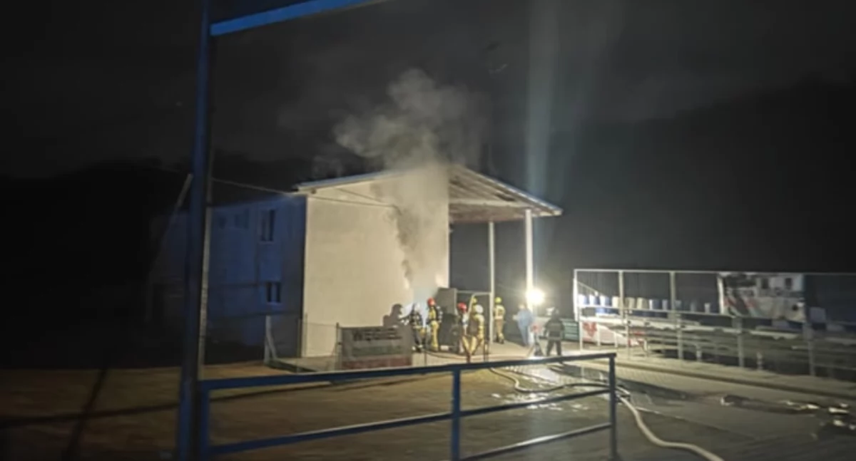 Pożar w budynku klubowym, meczu nie będzie