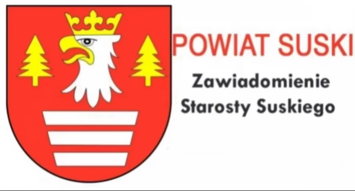 Zawiadomienie Starosty Suskiego