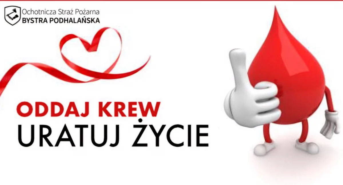 Dołącz do akcji krwiodawstwa w Bystrej Podhalańskiej!