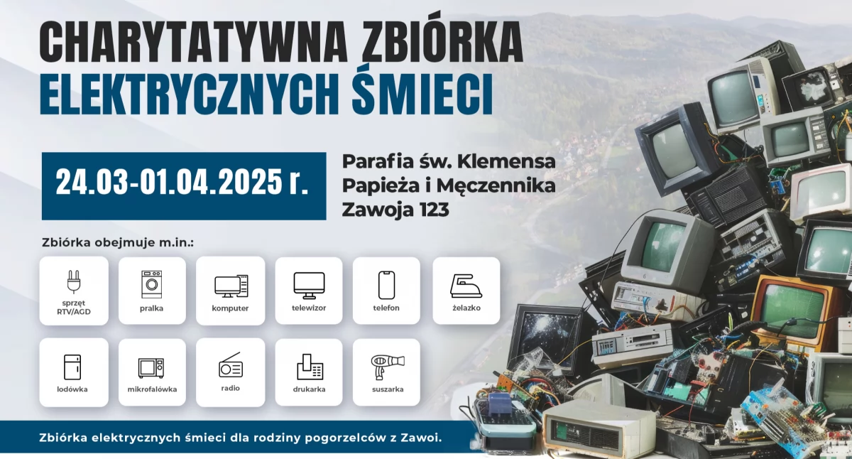 Oddaj elektroodpady – wesprzyj poszkodowanych w pożarze