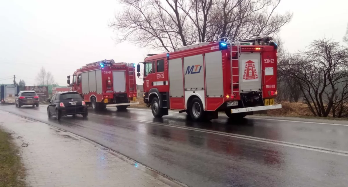 Popołudniowe zdarzenie drogowe w Makowie Podhalańskim