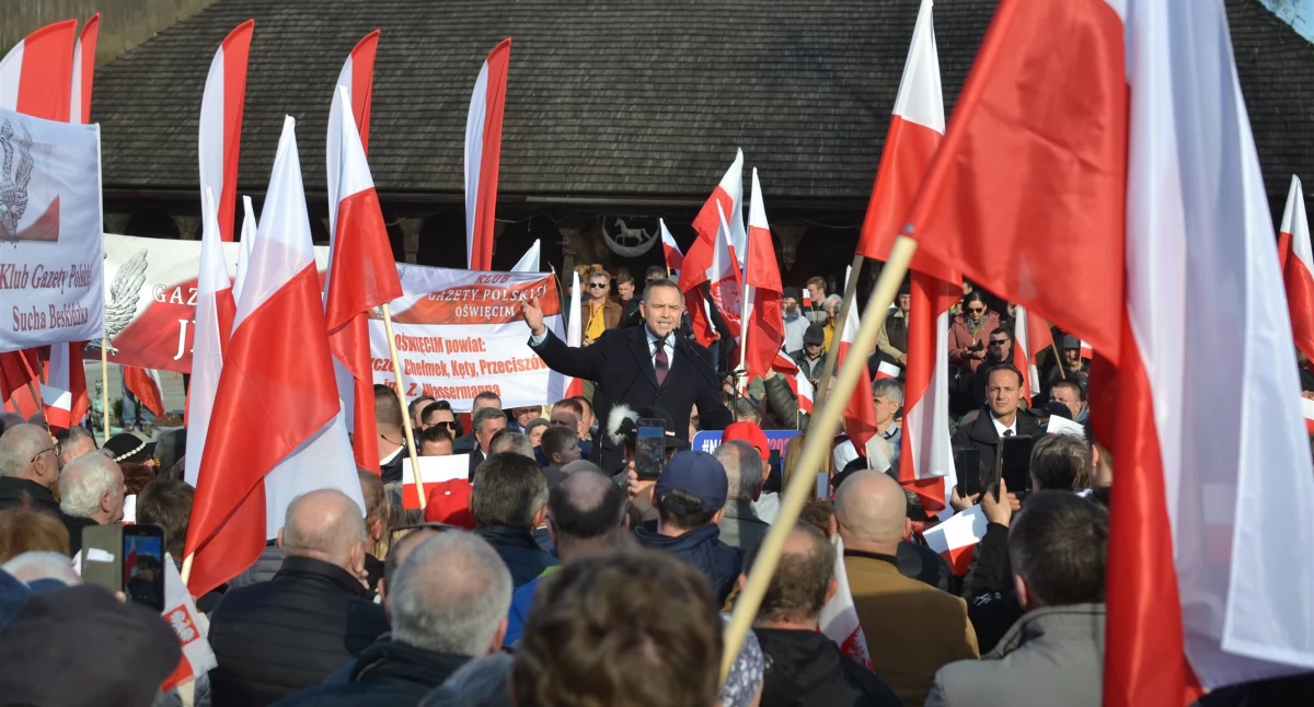 Karol Nawrocki spotkał się z wyborcami w Suchej Beskidzkiej (zdjęcia i video)