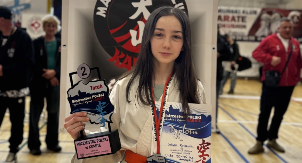 Gabriela Kolaniak wicemistrzynią Polski w karate Oyama i Kyokushin  