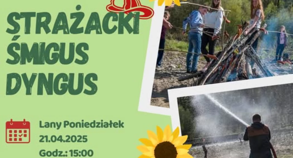 Strażacki Śmigus Dyngus 2025 w Makowie Dolnym – Wodna Zabawa z OSP
