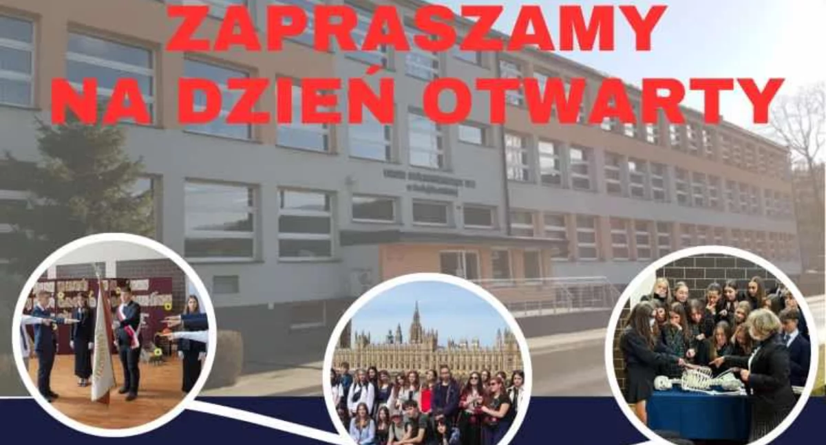 Zaproszenie na Dzień Otwarty w Liceum Ogólnokształcącym nr I im. Marii Skłodowskiej-Curie w Suchej Beskidzkiej