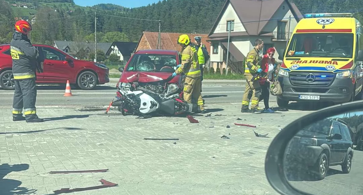 Wypadek w Stryszawie 