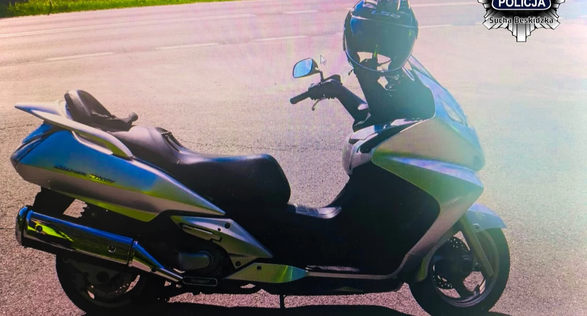 Jechał motocyklem z tablicami z innego pojazdu