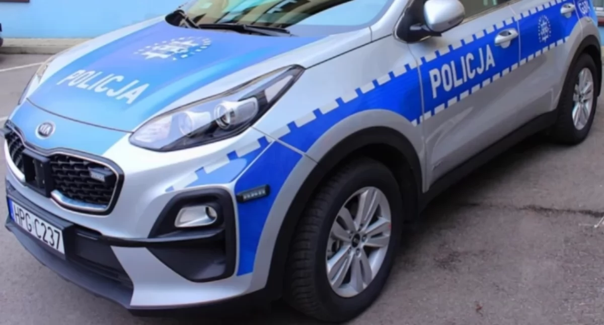 Kolizja przy szkole w Bystrej Podhalańskiej 