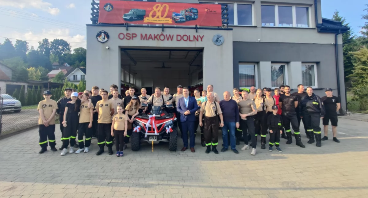 OSP Maków Dolny uroczyście powitała quada 