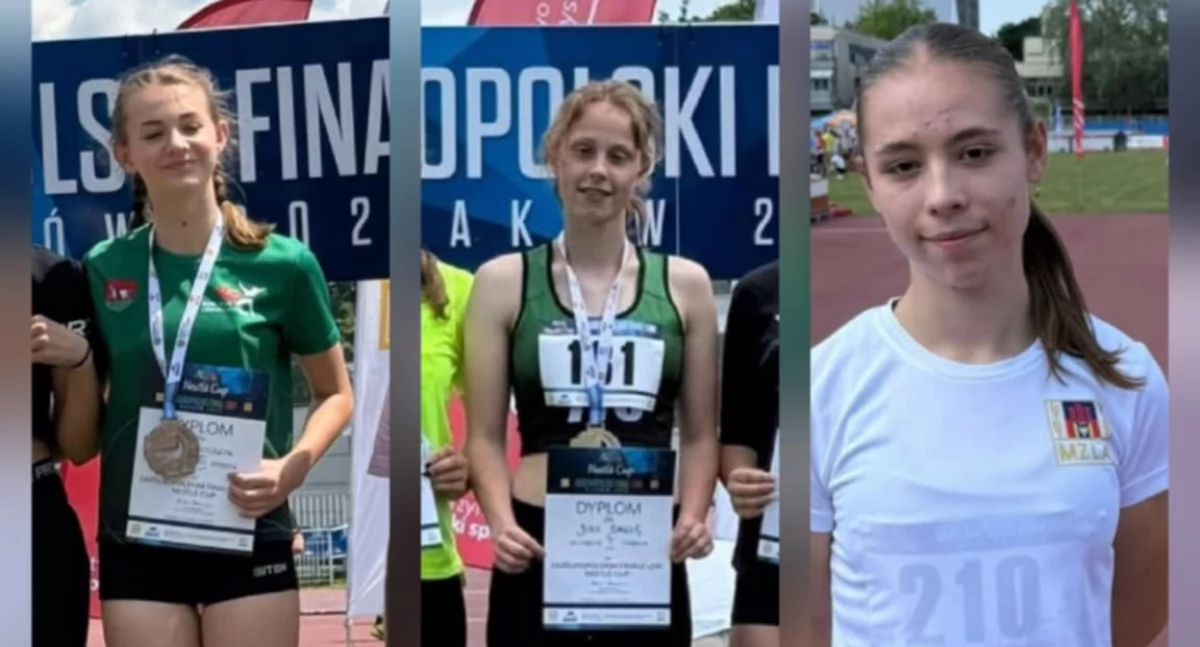 Julia Balcer, Maja Gruchlik i Emilia Śpiewla na podium ogólnopolskich zawodów Lekkoatletyka dla Każdego