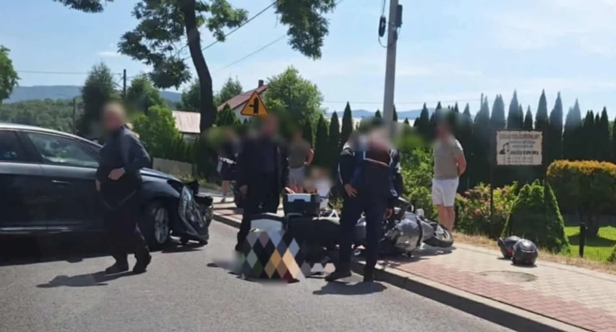 Wypadek w Białce. Poszkodowana jedna osoba