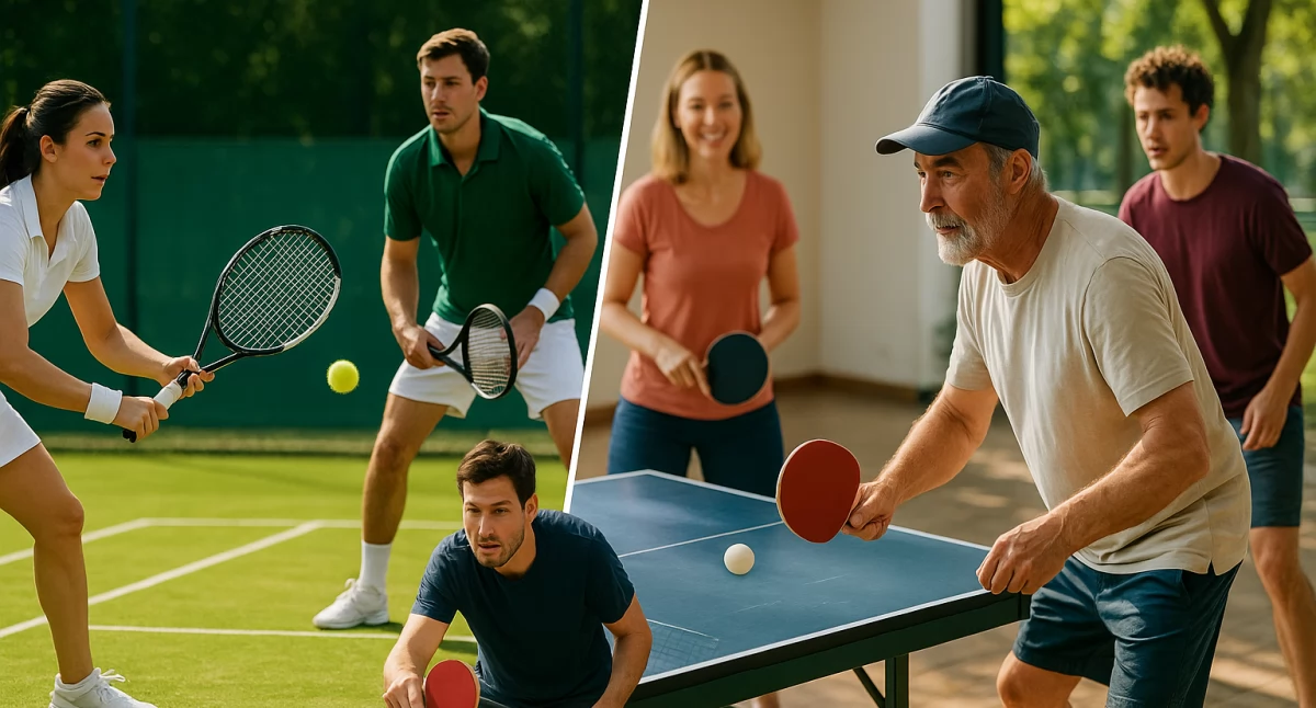 Tenis ziemny, stołowy, ping-pong – gry dobre na słoneczne dni