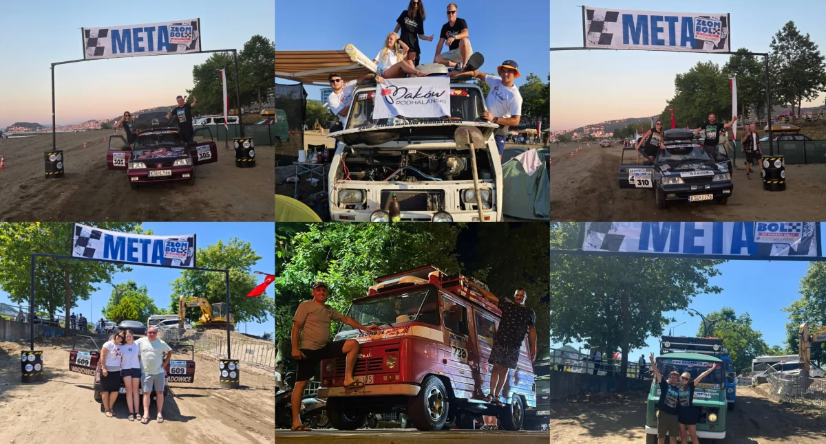 NitoZłomki, Dwójka Caro, Szczurek w kanale, Čzeski Film, Sami swoi i Żuczek Sidzina Team na mecie Złombolu 2025!