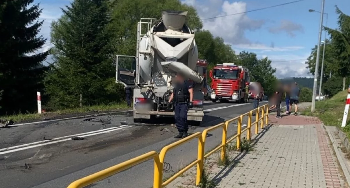  Śmiertelny wypadek na DK28 w Rabce-Zdrój – droga całkowicie zablokowana 