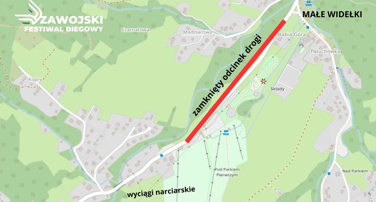 Festiwal Biegowy w Zawoi: Gdzie i kiedy nie przejedziesz? 