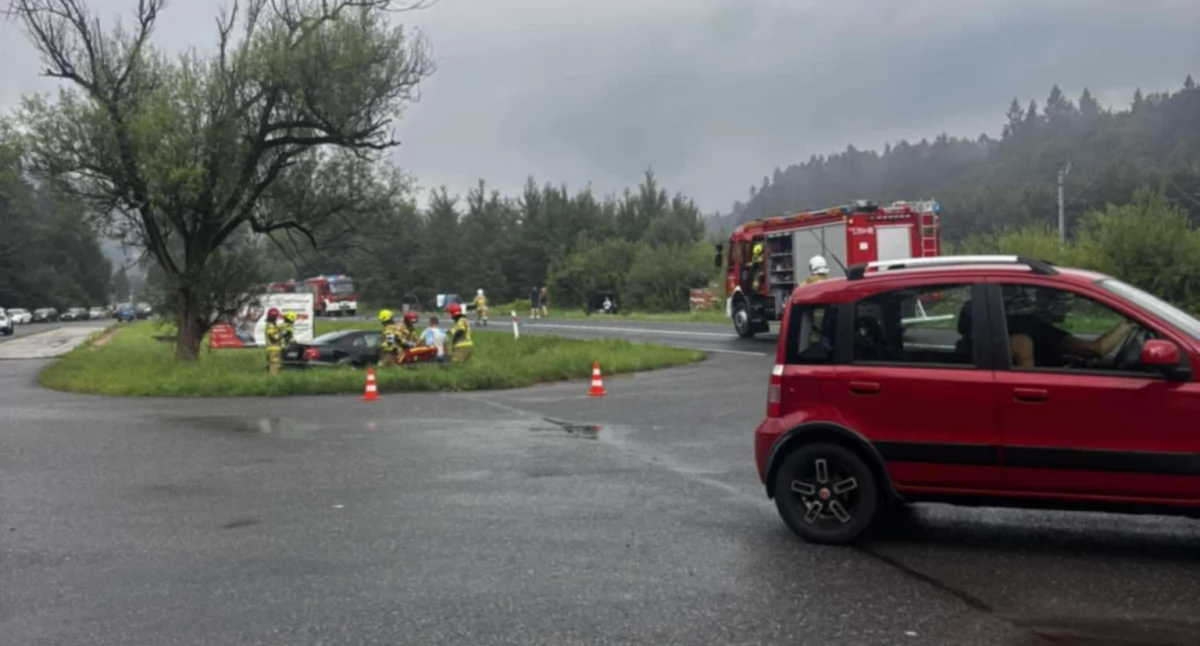 Wypadek na DK28 w Zembrzycach – utrudnienia w ruchu (Akutlizacja)