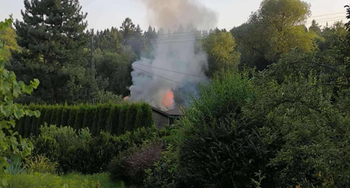 Pożar w Makowie Podhalańskim 