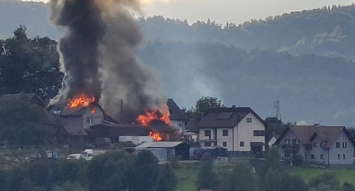 Pożar w Tarnawie Dolnej. Straż podsumowała działania 