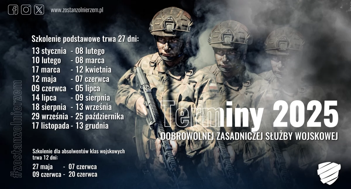 Dołącz do armii – trwa nabór do Dobrowolnej Zasadniczej Służby Wojskowej