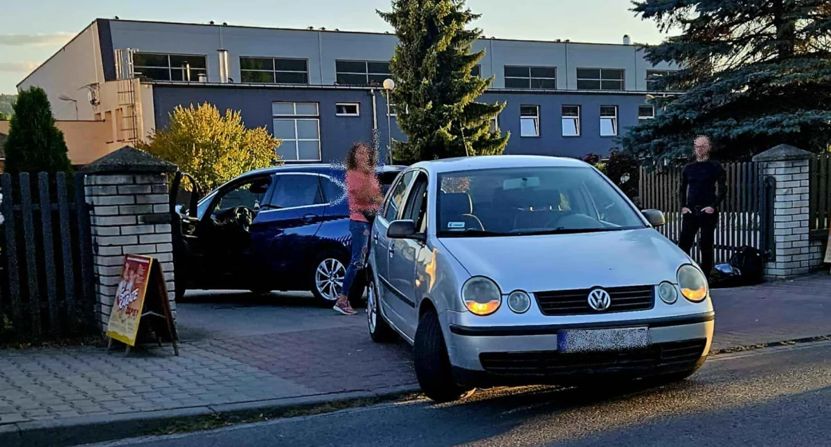 Wieczorna kolizja w Makowie Podhalańskim 