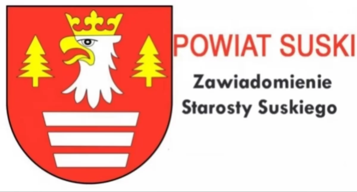 Zawiadomienie Starosty Suskiego