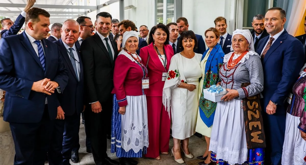 Małopolska delegacja na Dożynkach Prezydenckich w Pałacu Prezydenckim