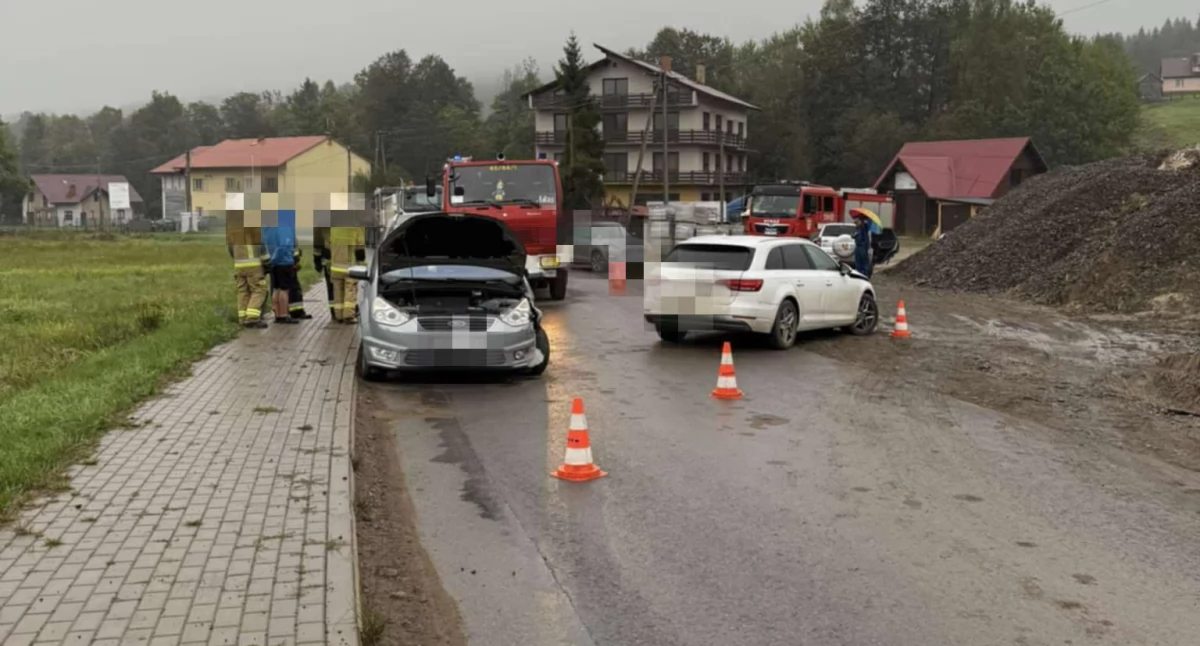 Zdarzenie drogowe w Kurowie – utrudnienia w ruchu