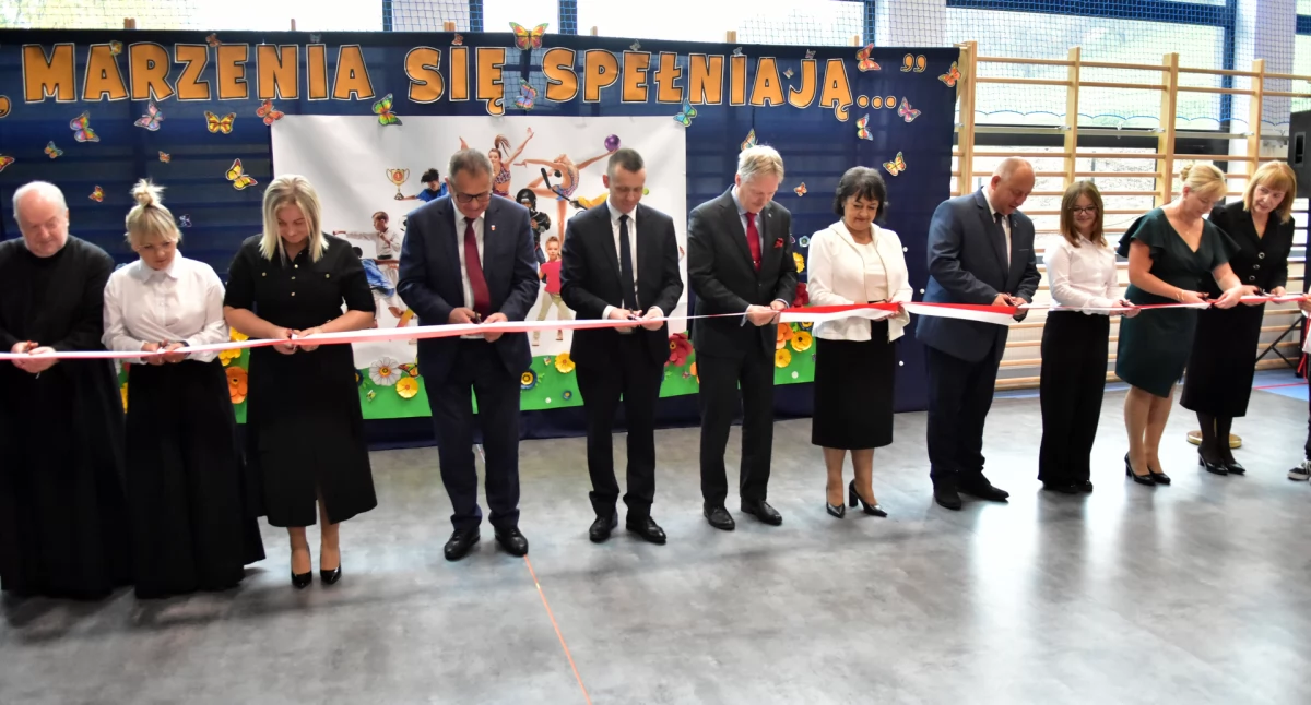 Uroczyste otwarcie nowej sali gimnastycznej przy Zespole Szkolno-Przedszkolnym w Baczynie