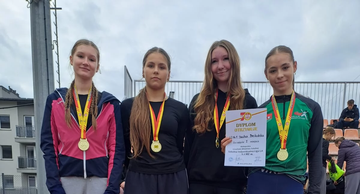Młodzież z LO, Witosa i Goetla z medalami w lekkoatletyce