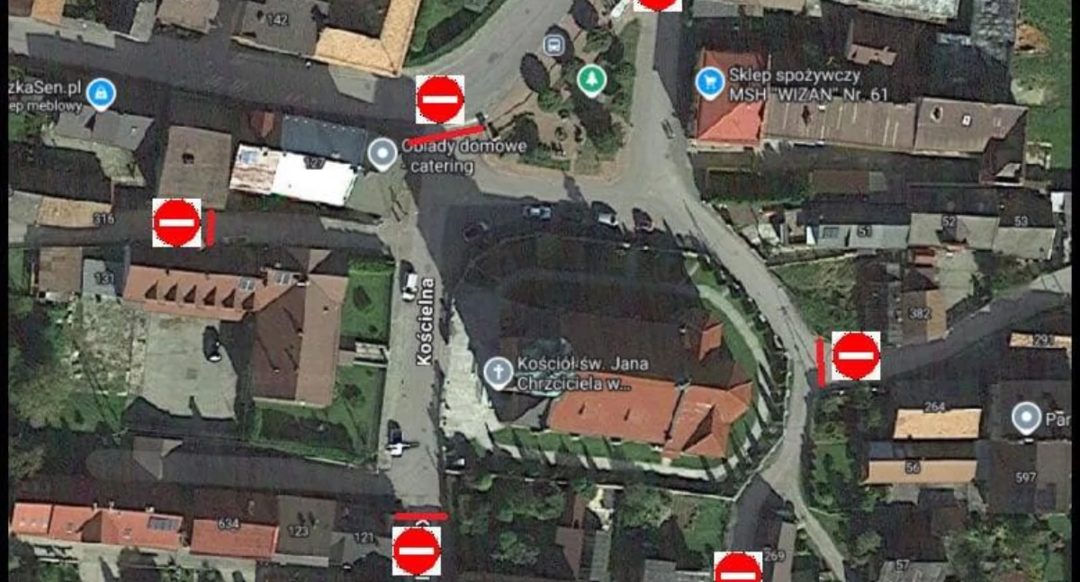 Ćwiczenia strażaków i utrudnienia w ruchu w centrum Zembrzyc    