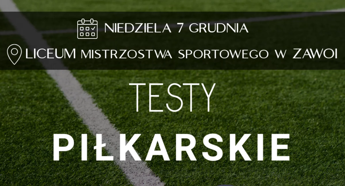 Testy piłkarskie z Akademią Korona Kielce w Liceum Mistrzostwa Sportowego