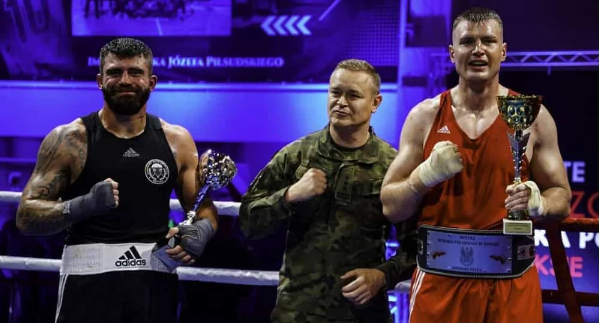 Konrad Kozina wicemistrzem Wojska Polskiego w boksie!