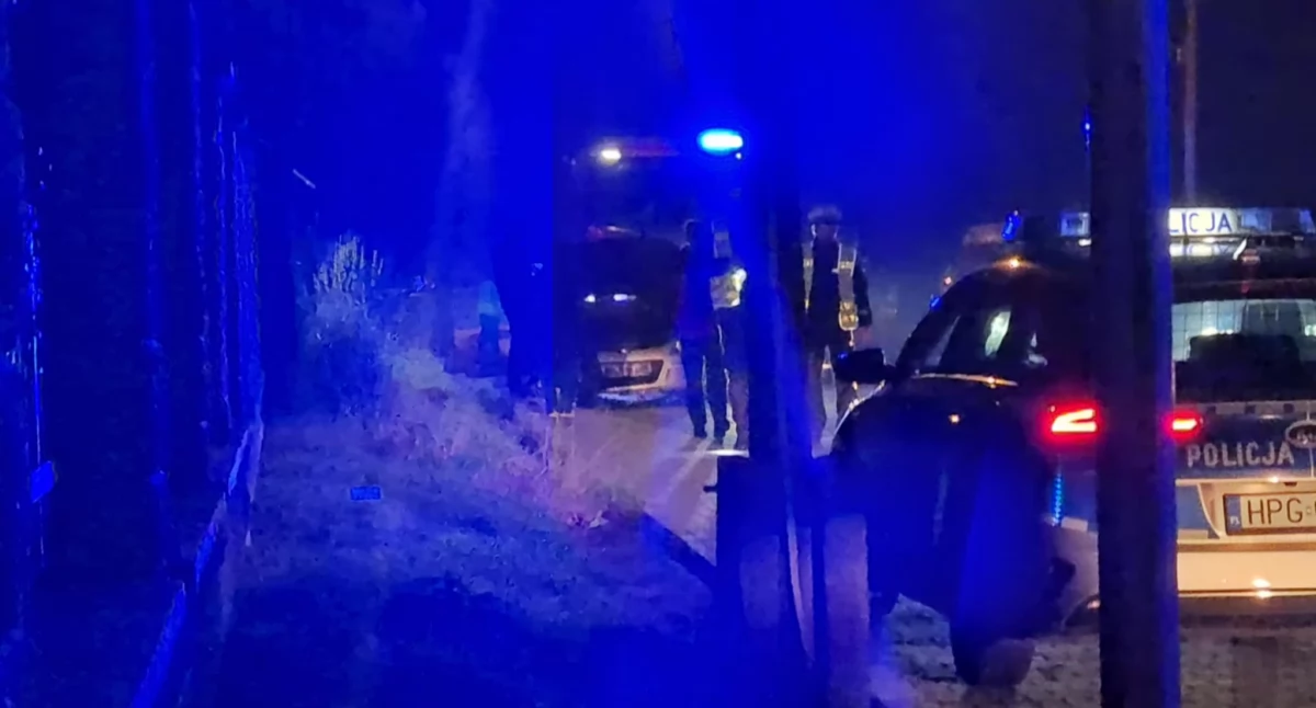 Zjechał z drogi prosto w słup – kolizja na serpentynach w Jordanowie