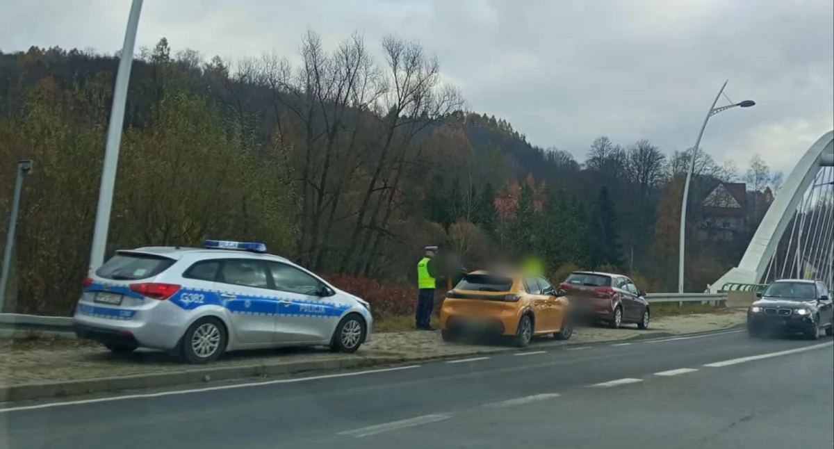 Kolizja w Suchej Beskidzkiej 