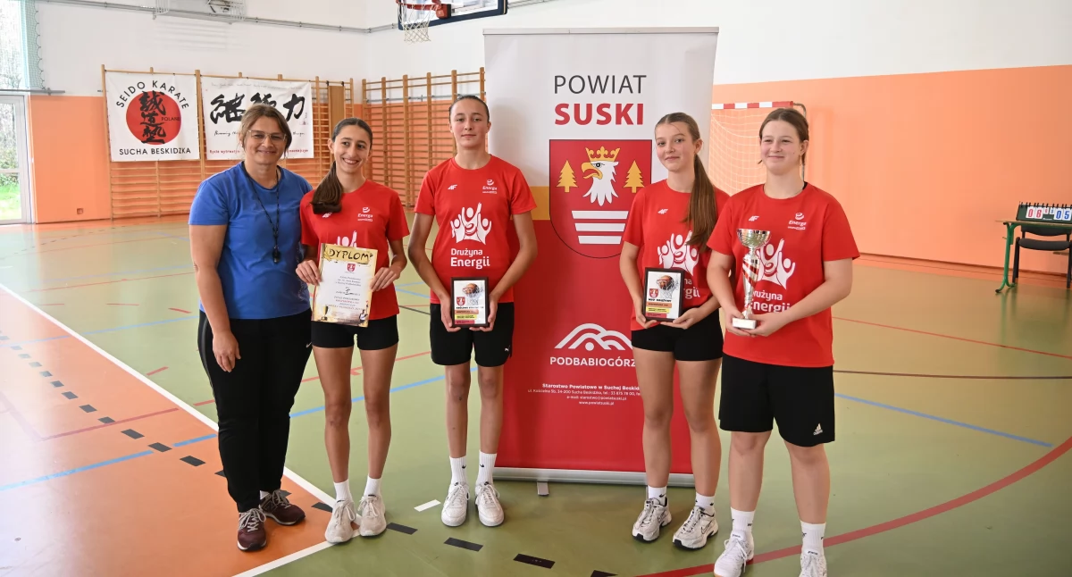 Bystra Podhalańska mistrzem powiatu w koszykówkę 3x3 dziewcząt