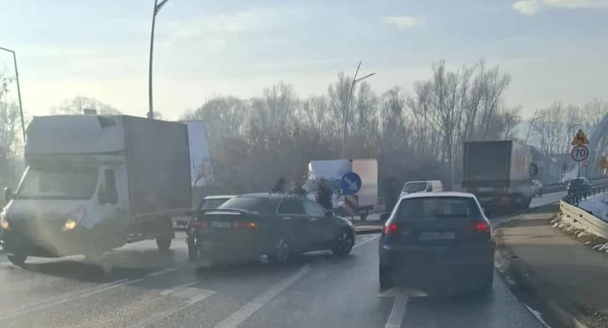 Kolizja w Makowie Podhalańskim
