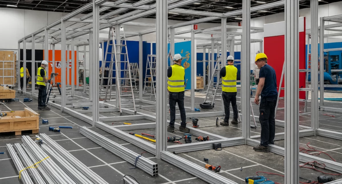 Modułowe systemy reklamowe – jak profile aluminiowe obniżają koszty produkcji i transportu ekspozytorów?