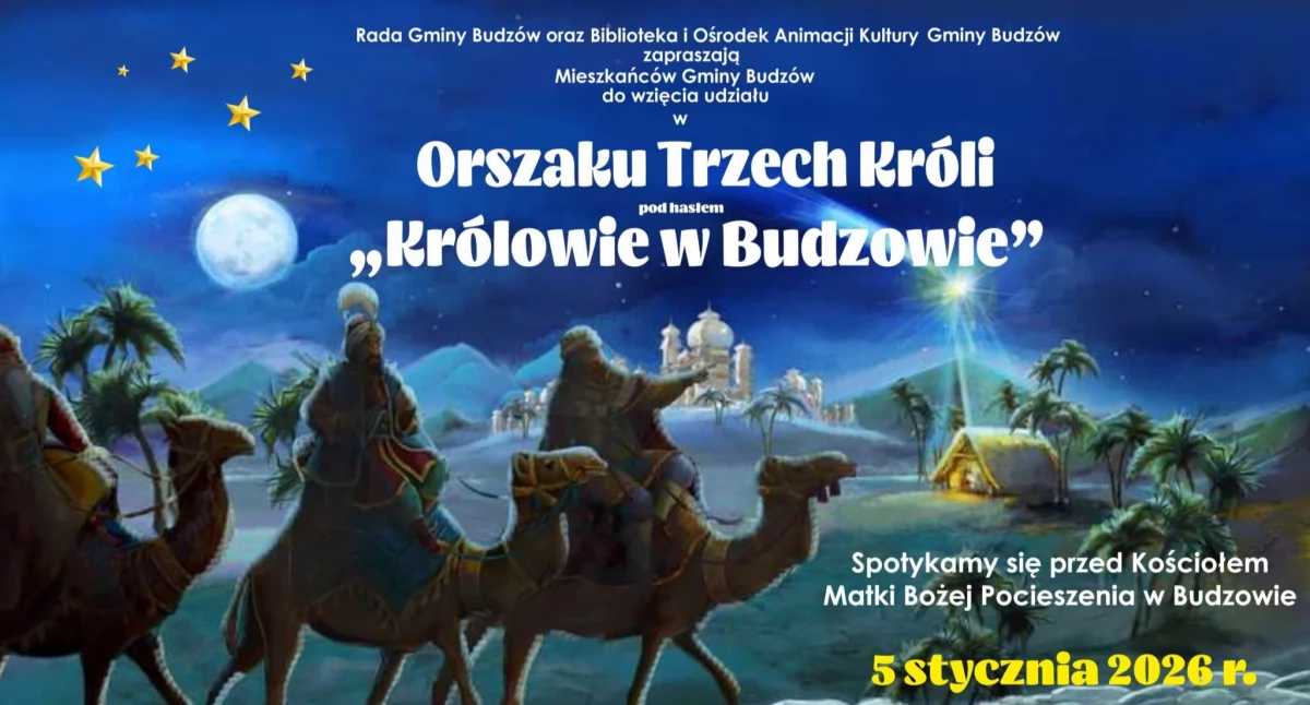 Pierwszy Orszak Trzech Króli w Gminie Budzów – „Królowie w Budzowie”