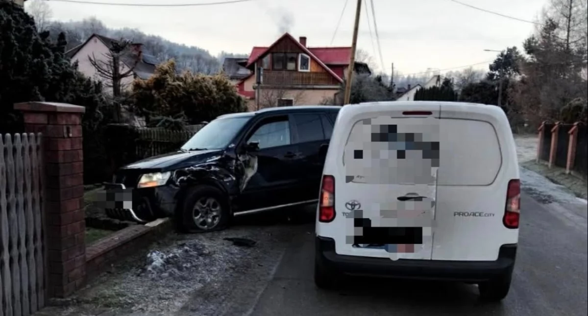 (AKTUALIZACJA) Poranna kolizja w Stryszawie